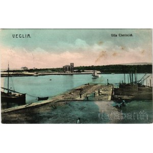 1907 Krk, Veglia; Villa Cherincich. Dep. Schinigoi Carlo (fl)