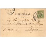 1905 Szamobor, Samobor; Rambergova ulica / utca, üzletek / street view, shops (EK)