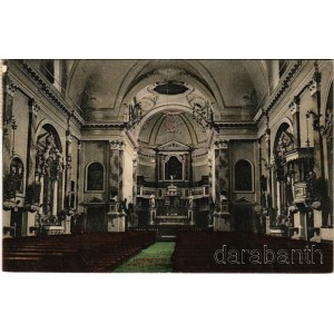 1911 Veli Losinj, Lussingrande; Interno del Duomo / székesegyház, belső / cathedral, interior. Stengel &amp; Co. (felületi sérülés / surface damage)