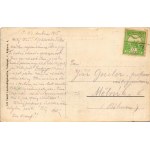 1915 India, Indija; Német iskola és római katolikus templom. Vasúti Levelezőlapárusítás 534. / Njemacka skola sa rim. kat. crkvom / German school, Catholic church (kis szakadás / small tear)