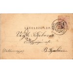 1898 Pancsova, Pancevo; Polgári Lövölde, F. Mayer bérháza, Rossmann cukrászdája, Állami Gimnázium / shooting hall, house, confectionery, grammar school, Art Nouveau, floral (vágott / cut)