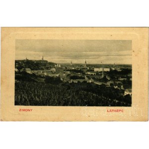 1915 Zimony, Semlin, Zemun; látkép. W.L. Bp. N. 6335. Dick Ignác kiadása / general view + K.U.K. 2. FELDBAHNKOMPAGNIE (fl)