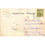 1906 Feketeváros, Purbach am Neusiedlersee; Blick ins Gebirge / látkép / general view (fa)