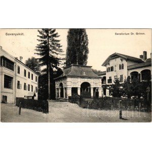 Savanyúkút, Bad Sauerbrunn; Sanatorium Dr Grimm. Fritz Hönigsberg / szanatórium / sanatorium (fl)