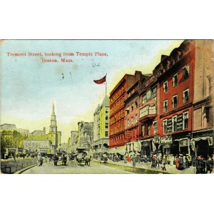 Boston (Massachusetts), Tremont Street, looking from Temple Place (EK)