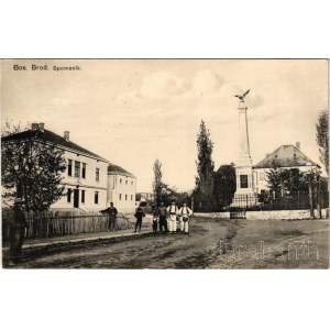 1912 Brod, Bosanski Brod; Spomenik / Franz Joseph I of Austria monument (r)