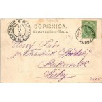 1901 Doboj, Station / railway station, train, locomotive. Joh. Streitz (fl)