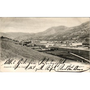 Sarajevo, Aussicht mit dem Lager / K.u.k. military barracks, camp. Simon Kattan (EK)