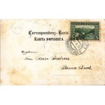 1907 Sarajevo, Marienhof, Restauration / street, restaurant, shops, tram + K.u.K. Bahn-Post Sarajevo - Bos. Brod 2 (fl)