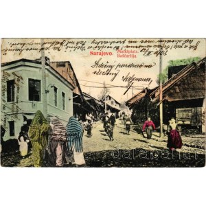 Sarajevo, Marktplatz / Bascarsija / market, Bosnian folklore (Rb)