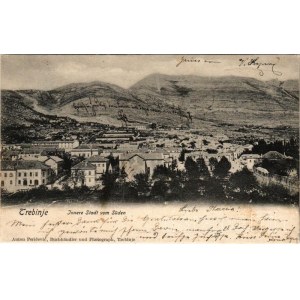 1903 Trebinje, Innere Stadt vom Süden / general view. Anton Pericevic + K.U.K. MILIT. POST BOS. BROD.  K.U.K. MILIT. POST TREBINJE (fa)