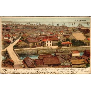 1900 Yokohama, general view. Kunstanstalt Kosmos litho (EK)