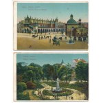 Kraków, Krakau; postcard booklet with 9 cards. Sztuka (damaged)