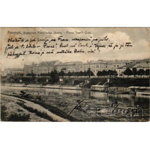 1907 Przemysl, Wybrzeze Franciszka Jozefa / Franz Josefs-Quai / quay, riverside (EK)