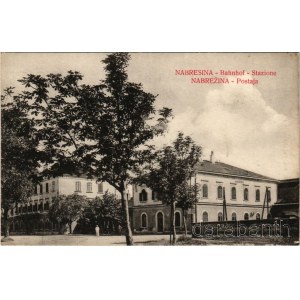 Aurisina, Nabrezina, Nabresina; Bahnhof / Stazione / Postaja / railway station. B. K. Sch. No. 92/8. 1912. (fl)