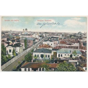 Braila, Vederea Generala / látkép, zsinagóga / general view with synagogue. Edit. N. D. Chrissoverghis (EK)