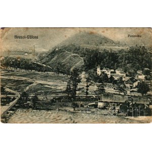 1922 Brezoi (Valcea), Panorama / general view, railway (fl)