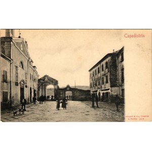 Koper, Capodistria, Capo D'Istria; street view. Stengel &amp; Co. (fl)