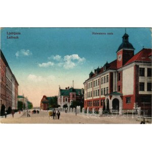 Ljubljana, Laibach; Bleiweisova cesta / street view (EK)