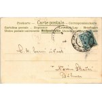 1903 Ljubljana, Laibach; Dezelni dvorec / Landschaftliche Burg / castle. Selbstverlag U. Cotman Art Nouveau, floral, litho frame (EK)