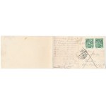 1908 Piran, Pirano; Panorama. 2-tiled folding panoramacard. Franc Heizinger