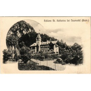Trzic, Neumarktl (Krain); Schloss St. Katharina / castle. M. Knauer Fotograf (EK)