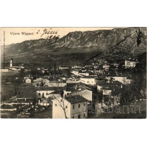 1909 Vipava, Wippach; general view, castle ruins. Fr. Kunc Fot. (EK)