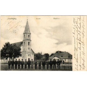 1907 Korosnytsia, Korosnica, Josephsberg, Josefsberg; Kirche, Pfarrhaus / church and parish. W. Russ (Drohobycz, Galicia) (Rb)