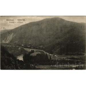 1913 Yaremche, Jaremcse, Jaremcze, Jaremce; Viadukt / viaduct, railway bridge (EK)