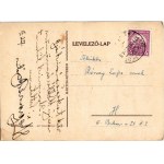1929 Boldog Újévet! Márton-műterem, Élet Irodalmi és nyomda rt. / Hungarian boy scout art postcard with New Year greetings, pigs and dogs s: Márton L. (EB)