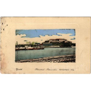 1911 Újvidék, Novi Sad; Festung Peterwardein / Grad Petrovaradin / Pétervárad vára, POLLUX gőzhajó. W.L. Bp. 4226. Marijansky és Hohlfeld kiadása / Hungarian steamship SMD POLLUX, at some point during the First World War she was requisitioned by the k.u.k