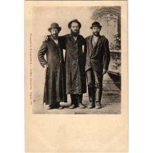 Chernivtsi, Czernowitz, Cernauti, Csernyivci (Bukovina, Bucovina, Bukowina); Zsidó férfiak, Judaika / Jewish men, Judaica. Fotografische Kunstanstalt E. v. Schiller