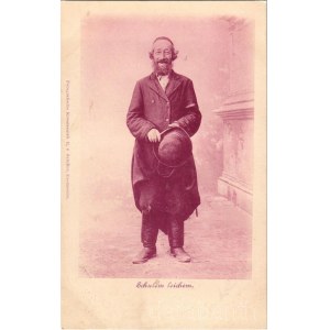 Chernivtsi, Czernowitz, Cernauti, Csernyivci (Bukovina, Bucovina, Bukowina); Zsidó férfi, Judaika / Schulem leichem / Jewish man, Judaica. Fotografische Kunstanstalt E. v. Schiller