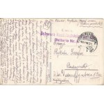 1915 Generalstabschef Conrad von Hötzendorf. Rudolf Jobst + K. und K. Schwere Haubitzdivision Nr. 12. Batterie Nr. 1. Tábori postahivatal 43 (EB)