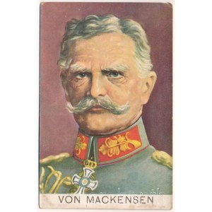 General-Feldmarschall von Mackensen / WWI German military, Field Marshal Mackensen. Stengel &amp; Co. (ázott / wet damage)