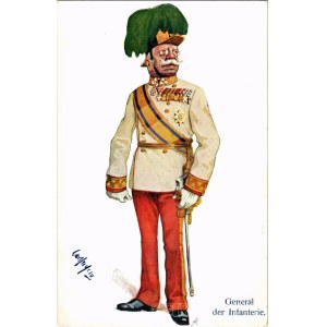 General der Infanterie / Austro-Hungarian K.u.k. military art postcard. B.K.W.I. 780-6 s: Carl Josef