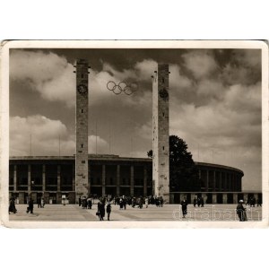 1936 Berlin, Olympische Spiele Berlin 1936. Reichssportfeld, Eingang / 1936 Summer Olympics, Olympic Stadium + So. Stpl. (r)