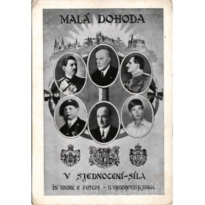 Malá dohoda v sjednocení síla / Czechoslovakian-Yugoslavic alliance, T. G. Masaryk, Edvard Benes, King Alexander of Yugoslavia, Alexander I of Serbia; Slavic union (EB)