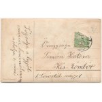 1910 Boldog Újévet / New Year greeting art postcard. EAS Emb., floral, litho (EK)