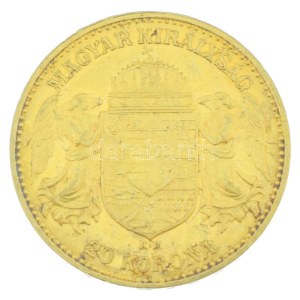 1908KB 20K Au Ferenc József Körmöcbánya kapszulában (6,77g/0.900) T:XF,VF Hungary 1908KB 20 Korona Au Franz Joseph I Kremnitz / Kremnica in capsule (6,77g/0.900) C:XF,VF Adamo K9, Krause KM#486