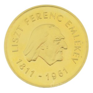 1961. 500Ft Au Liszt Ferenc kapuszlában (38,47g/0.986) T:UNC R! Hungary 1961. 500 Forint Au Franz Liszt in capsule (38,47g/0.986) C:UNC R! Adamo EM11, Krause KM#565
