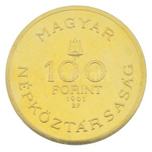 1961. 100Ft Au Bartók Béla kapszulában (7,7g/0.986) T:UNC / Hungary 1961. 100 Forint Au Béla Bartók in capsule (7,7g/0.986) C:UNC Adamo EM15, Krause KM#564