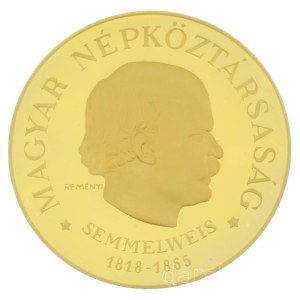 1968. 500Ft Au Semmelweis Ignác (42,08g/0.900) T:UNC folt R! Hungary 1968. 500 Forint Au Ignác Semmelweis (42,08g/0.900) C:UNC spotted R! Adamo EM32, Krause KM#587