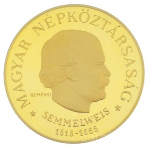 1968. 1000Ft Au Semmelweis Ignác (84,35g/0.900) T:UNC R! Hungary 1968. 1000 Forint Au Ignác Semmelweis (84,35g/0.900) C:UNC R! Adamo EM33, Krause KM#588