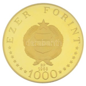 1968. 1000Ft Au Semmelweis Ignác (84,35g/0.900) T:UNC R! Hungary 1968. 1000 Forint Au Ignác Semmelweis (84,35g/0.900) C:UNC R! Adamo EM33, Krause KM#588