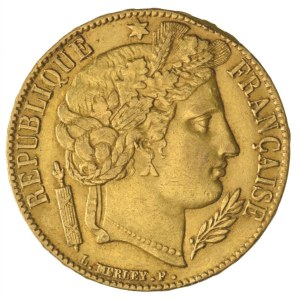 Franciaország 1851A 20Fr Au (0.900/6,45g) T:XF,VF France 1851A 20 Francs Au (0.900/6,45g) C:XF,VF Krause KM#762