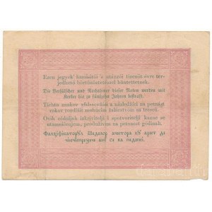 1848. 5Ft Kossuth bankó vörösesbarna nyomat UN. k. 857001 T:F kis anyaghiány Hungary 1848. 5 Forint Kossuth banknote reddish-brown print UN. k. 857001 C:F small missing material Adamo G109, Krause S116