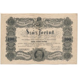1848. 100Ft Kossuth bankó, FD. 5397 T:F Hungary 1848. 100 Forint Kossuth banknote, FD. 5397 C:F Adamo G114, Krause P#S118