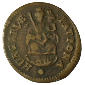 1706KB Rézpoltúra II. Rákóczi Ferenc (2,28g) T:VF Hungary 1706KB Poltura Francis II Rákóczi Kremnitz (2,28g) C:VF Huszár: 1549., Unger II.: 1139.a, Krause KM#263