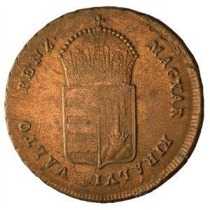 1849NB 1kr Cu T:XF,VF Hungary 1849NB 1 Krajczár Cu C:XF,VF Adamo B1.1, Krause KM#430